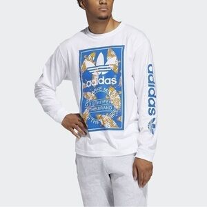 ADIDAS Koi Fish Trefoil Logo long sleeve Tee shirt